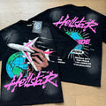 Hellstar Black Rhinestone Star Tee