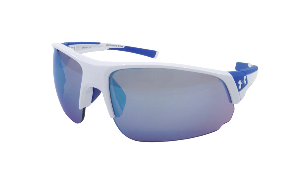 Changeup Dual Sunglasses Gray Mirror - Shiny White / Royal Blue S8650129 040