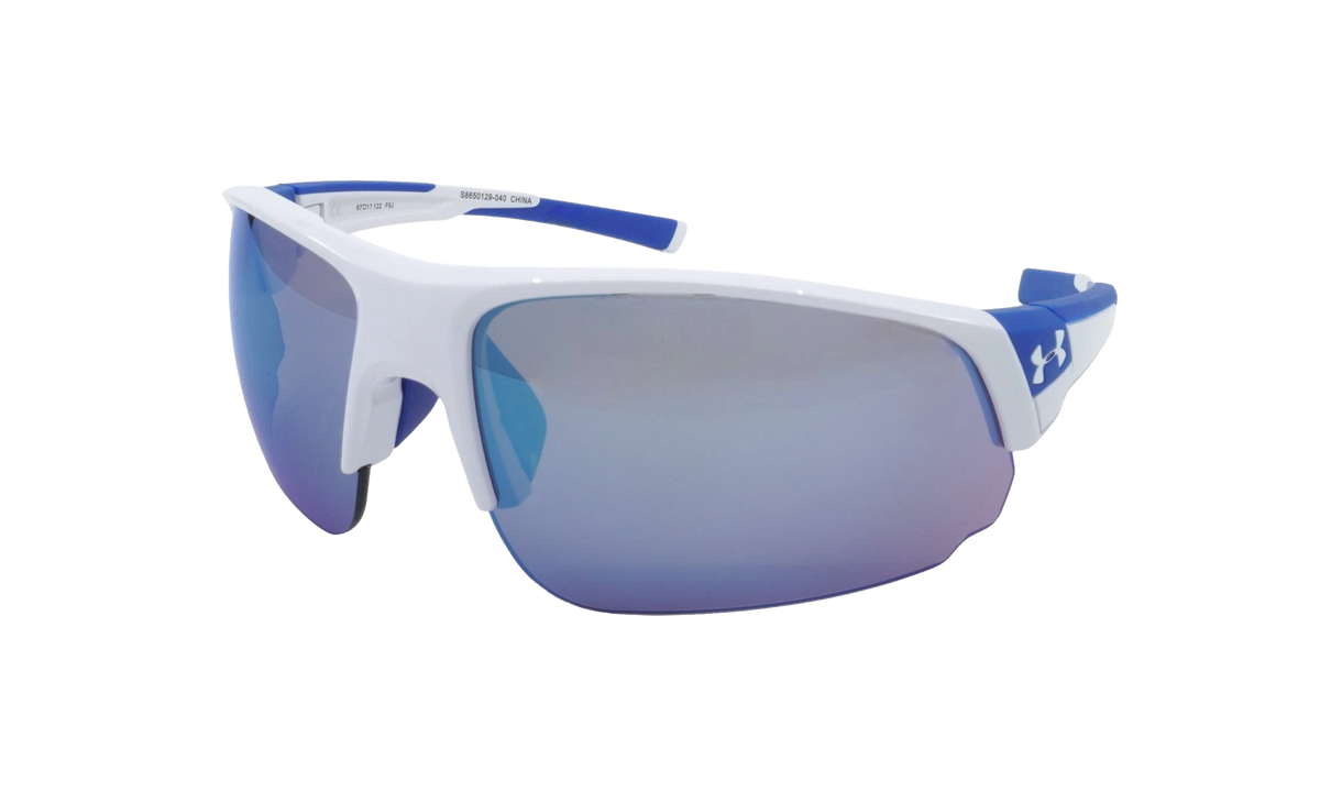 Changeup Dual Sunglasses Gray Mirror - Shiny White / Royal Blue S8650129 040