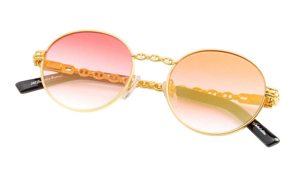 508 Mariner 24KT Yellow Gold / Red Gradient Flash Gold MN582 0005 18B4