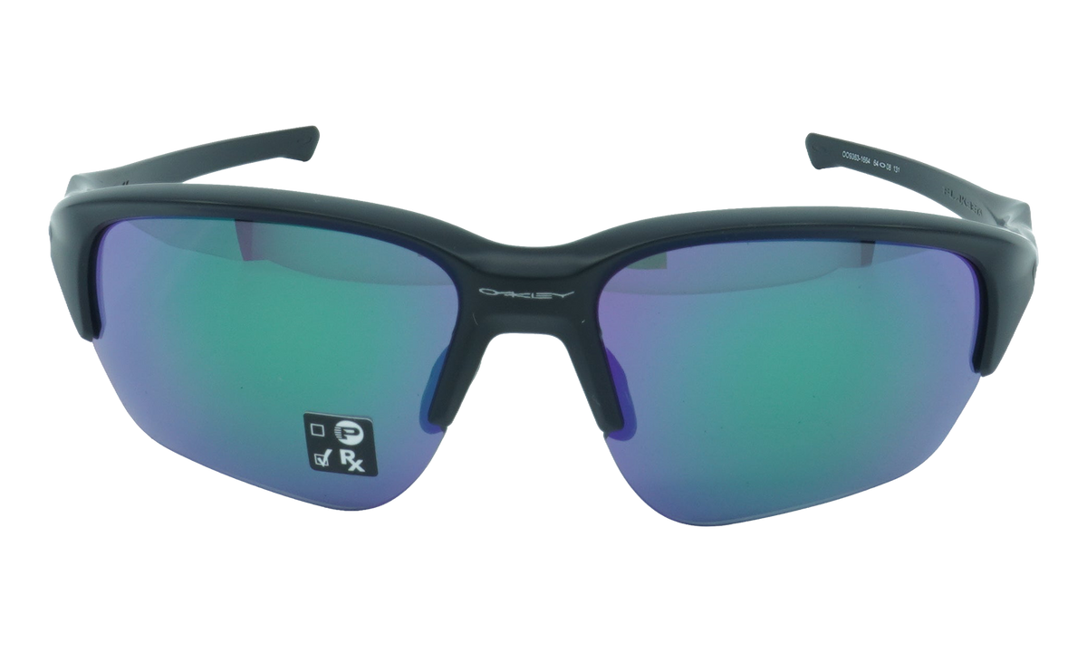 Flak Beta Sunglasses Matte Black / Jade Iridium OO9363 16
