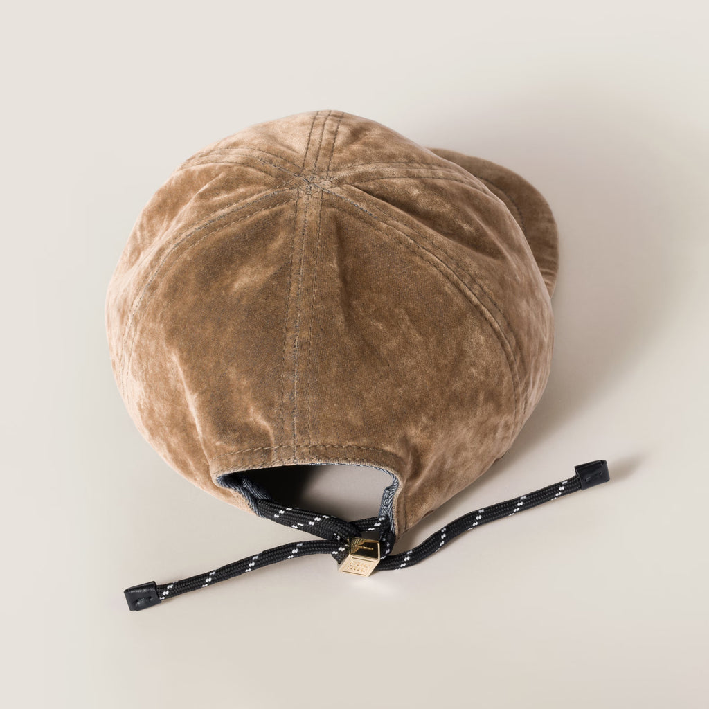MiuMiu Men's And Women's Fall/winter Fashion Casual Solid Color Letter Embroidered Velvet Texture Baseball Cap Duckbill Hat Hat  Accessories #79538