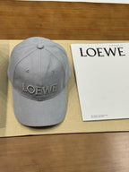 Loewe Men's And Women's Solid Color Embroidered Letter Print Cotton Baseball Cap Hat #77235