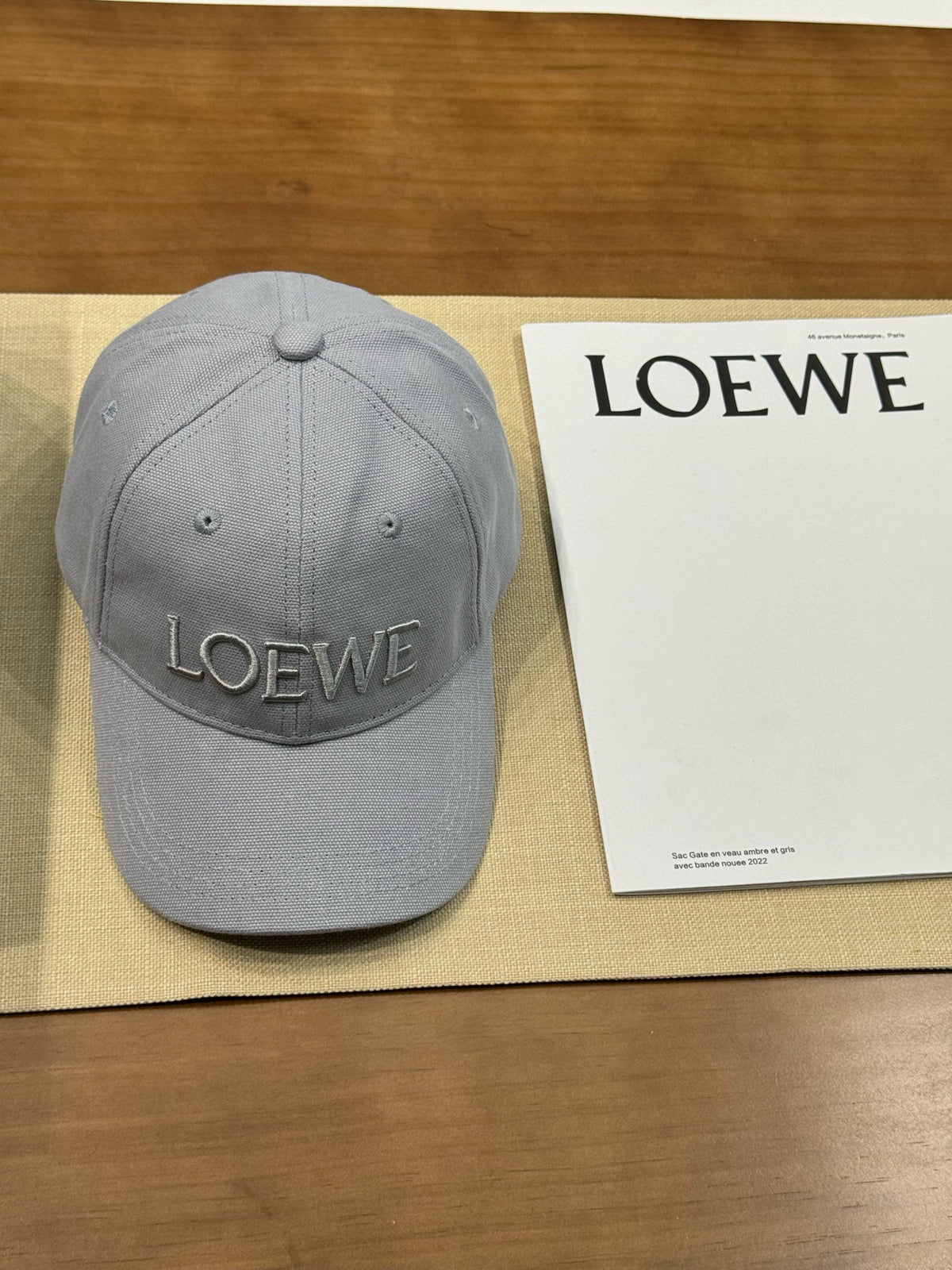 Loewe Men's And Women's Solid Color Embroidered Letter Print Cotton Baseball Cap Hat #77235