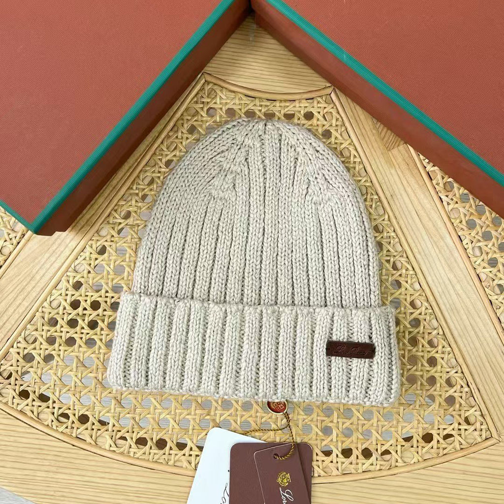 Loro Piana Fall And Winter Knitted Wool Keep Warm Cold Hat #74267