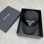 Prada Men's Logo Embroidery Pattern Printed Solid Color Nylon Duck Cap Hat #75813