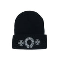 Chrome Hearts Men's and Women's Cross Stitch Letter Print Solid Color Knitted Cotton Hat Cap (Please contact customer service to select colors when purchasing) #77864