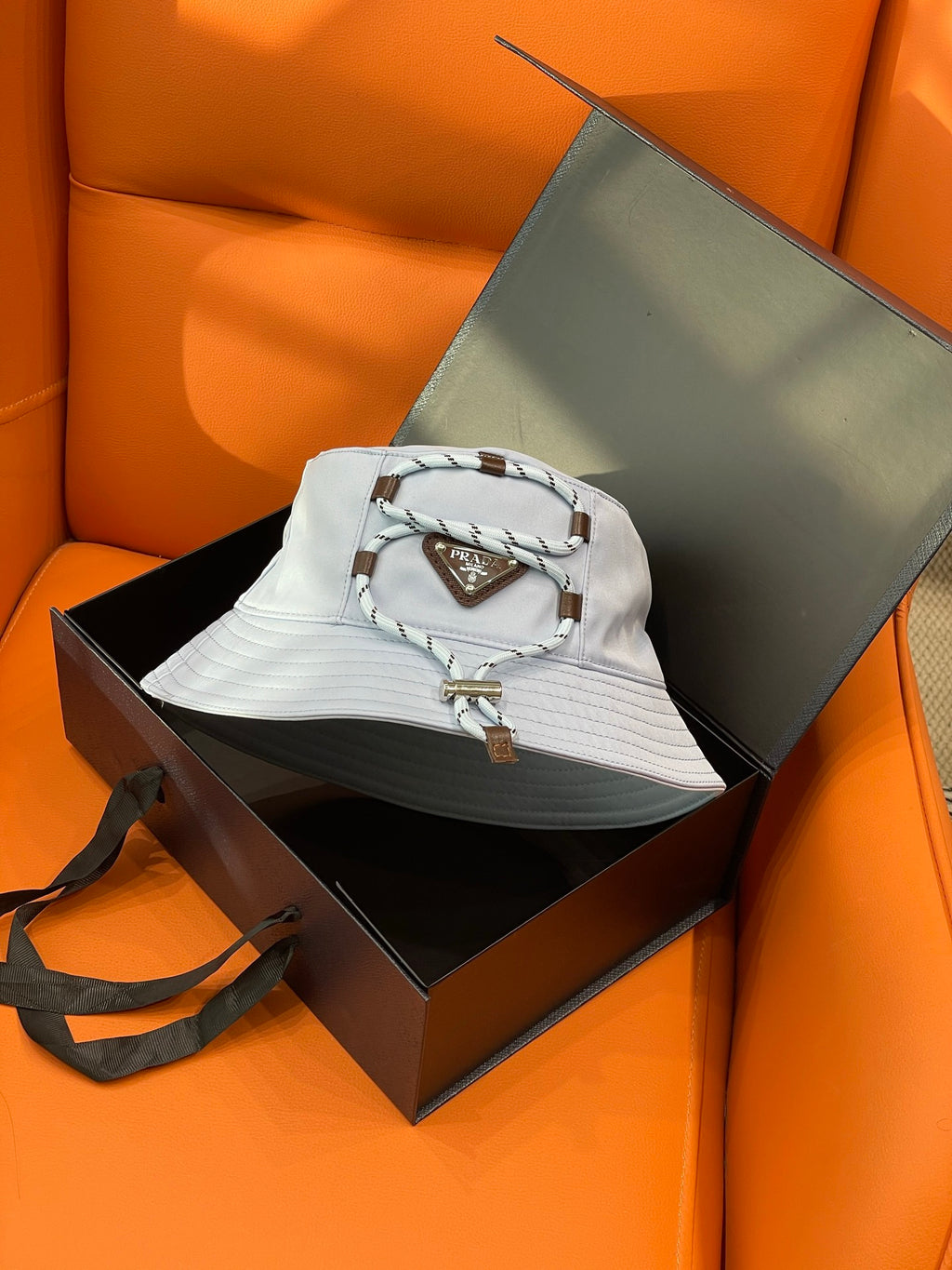 Prada Amber Prada Speedrock Re-nylon Bucket Hat #336740