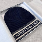 Dior WHITE Knitted Hat Scarf Two-Piece Set #21981
