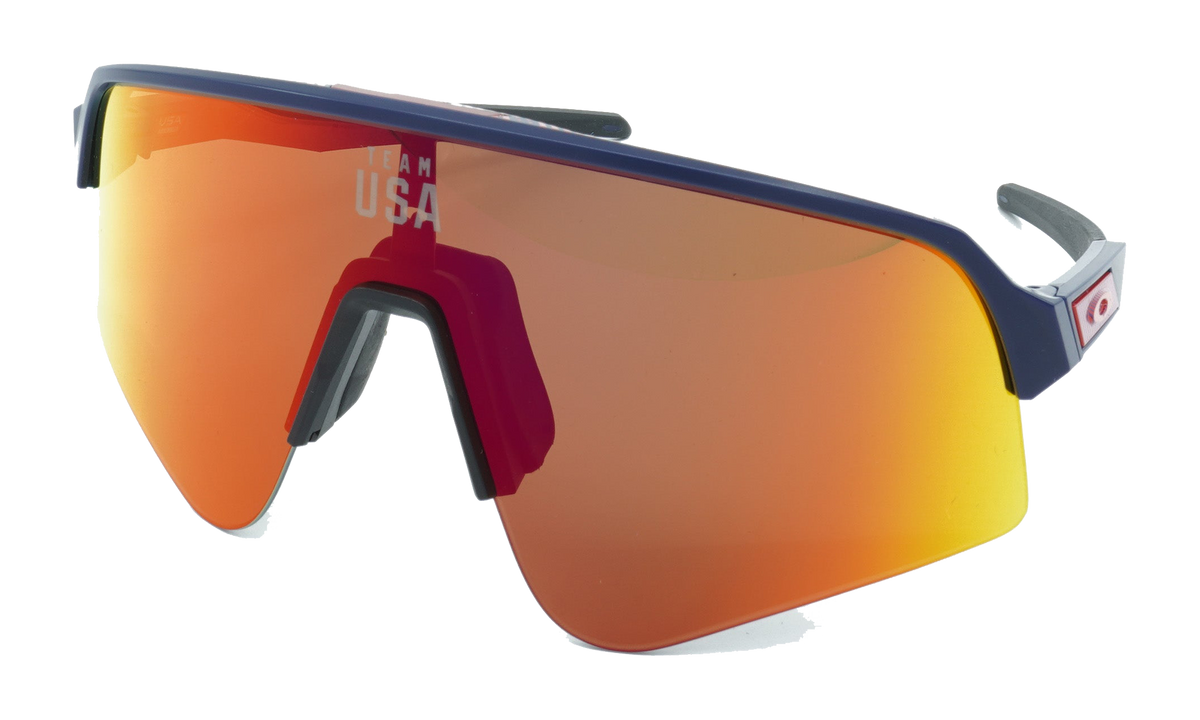 Sutro Lite Sweep Sunglasses Team USA Matte Navy / PRIZM Ruby OO9465 25