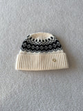 Loro Piana Vintage Jacquard Cashmere Hat #336663