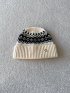Loro Piana Vintage Jacquard Cashmere Hat #336663