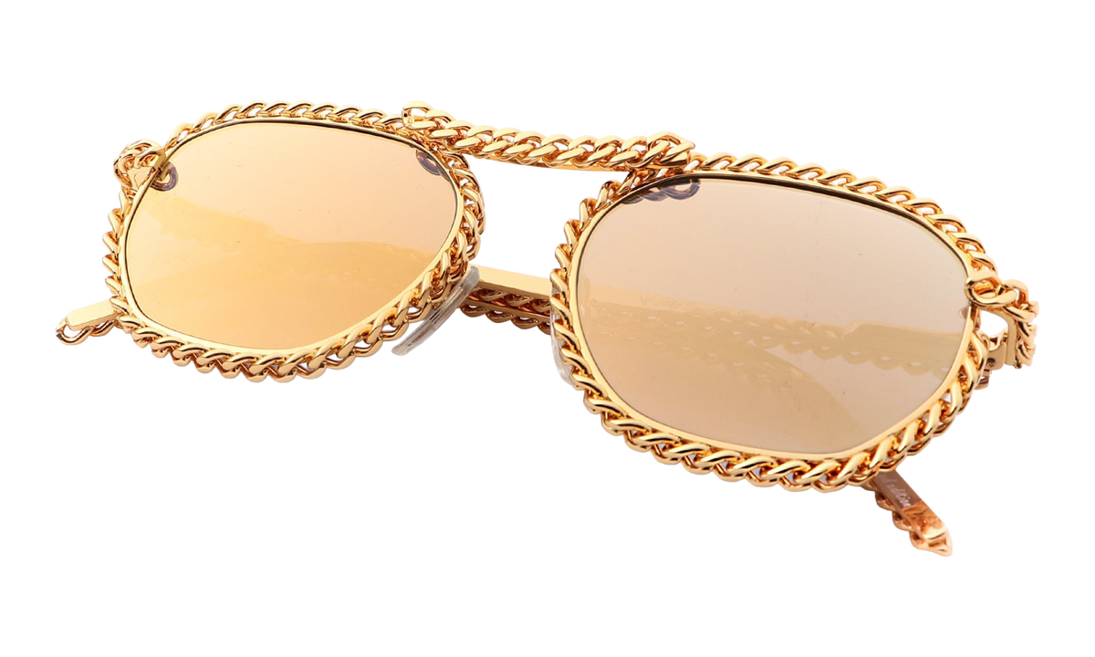 Detroit Player Full Cuban 24KT Yellow Gold / 24Kt Gold Mirror FCDP2 0005 CUT 12T7