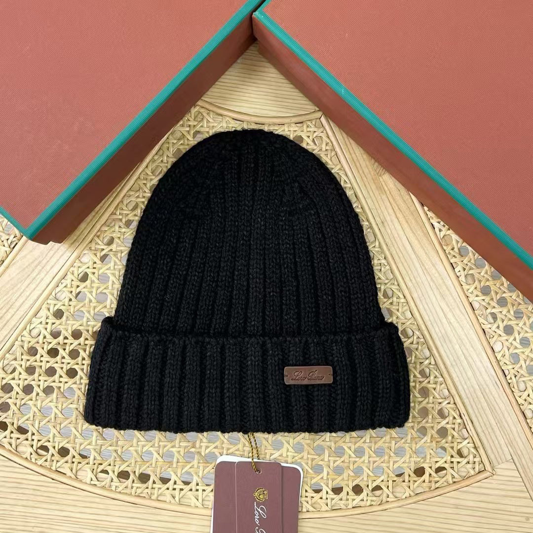 Loro Piana Fall And Winter Knitted Wool Keep Warm Cold Hat #74267