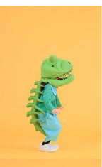 Kid's Fashion Headwear Dinosaur Gift Handmade Custom Solid Color Linen Dinosaur Hat #31321