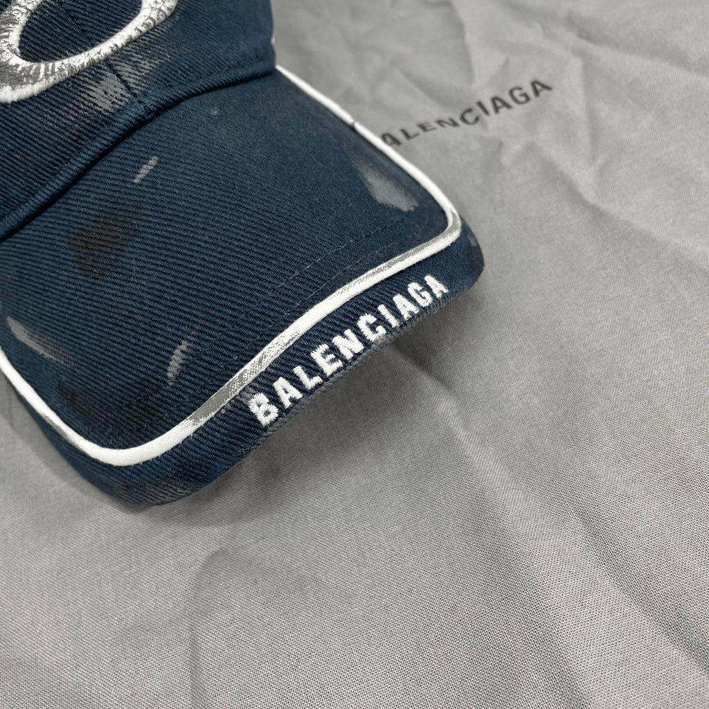 Balenciaga LOOP SPORTS ICON Men's And Women's Spring/Fall Fashion Casual Cotton Twill Fabric Washed Vintage Baseball Cap Hats Accessories #78893