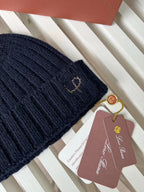 Loro Piana Cashmere Knit Hat Scarf Set #6664