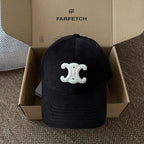 Celine Men Women Fashion Vintage Cowboy Letter Embroidery Baseball Cap Blue Casual Duck Hat #75683