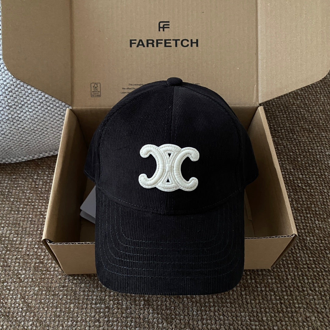Celine Men Women Fashion Vintage Cowboy Letter Embroidery Baseball Cap Blue Casual Duck Hat #75683
