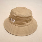 MiuMiu Men's and Women's Solid Color Embroidered Letter Printed Fisherman's Hat Cap #72347