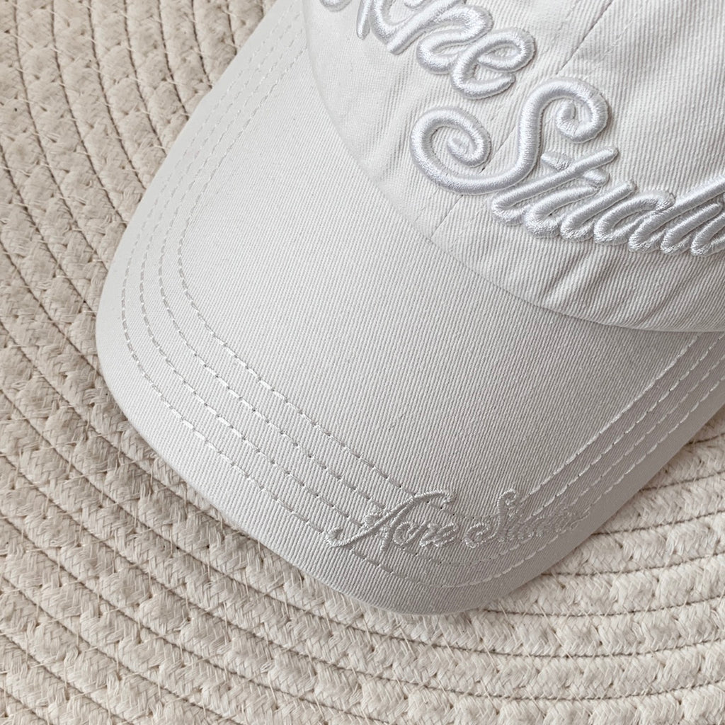 Acne Studios Men's And Women's Solid Color Embroidered Letter Print Cotton Baseball Cap Hat #77755