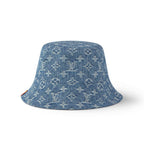 Nautical Louis Vuitton Men's and Women's Solid Colour Letter Printed Denim Fisherman's Hat Baseball Cap #76888