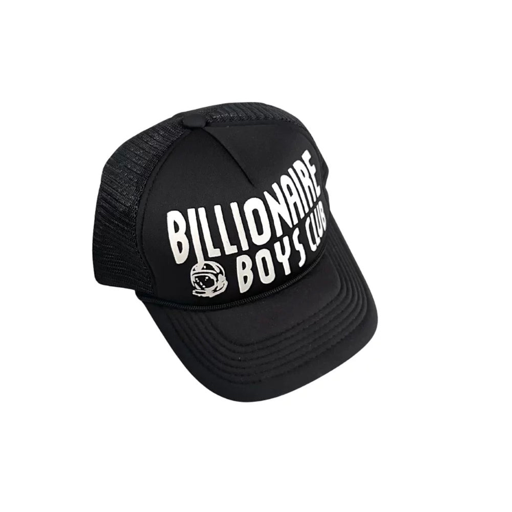 Billionaire Unisex Fashion Trend Color Blocked American Retro English Letter Print Mesh Baseball Cap Duckbill Hat Hat Accessories #78687