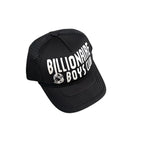 Billionaire Unisex Fashion Trend Color Blocked American Retro English Letter Print Mesh Baseball Cap Duckbill Hat Hat Accessories #78687