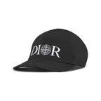 Dior Men's Solid Color Embroidered Monogrammed Duck Cap Hat #75445