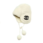 Chanel Women's Fall/Winter Fashion Casual Solid Color Double C Knit Pom Pom Hat Hat Accessories #78629