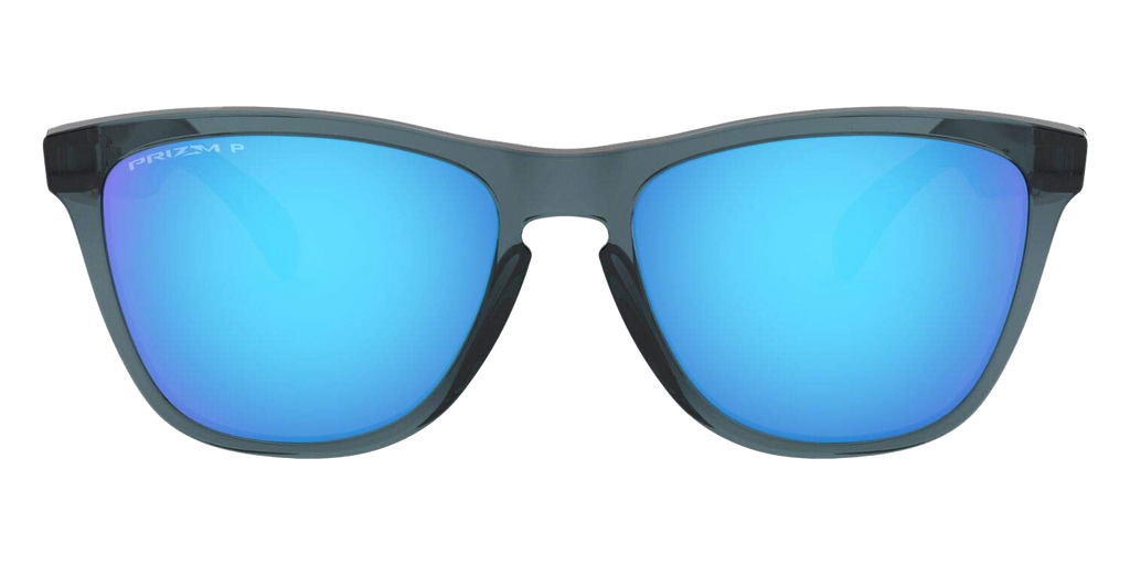 Frogskins Polarized Sunglasses Crystal Black / PRIZM Sapphire Irid OO9013 F6