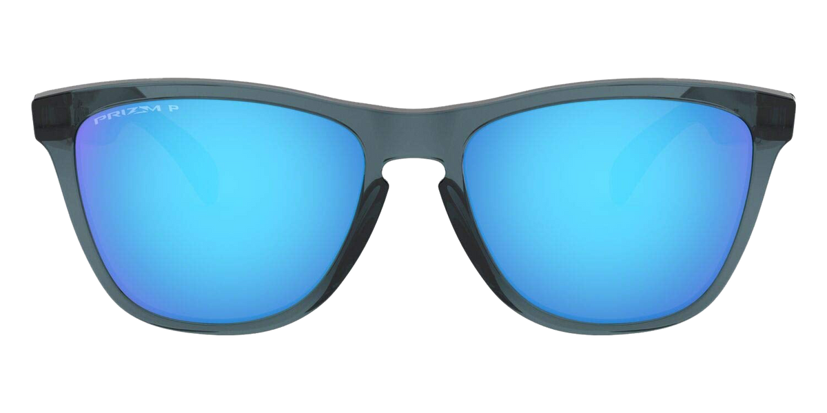 Frogskins Polarized Sunglasses Crystal Black / PRIZM Sapphire Irid OO9013 F6