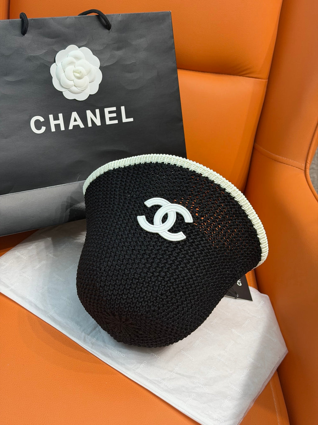 Chanel Woven Bucket Hat #385039