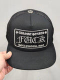 Chrome Hearts Men's Women's Black Letter Embroidered Hip Hop Baseball Cap Casual Duck Tongue Hat #76461