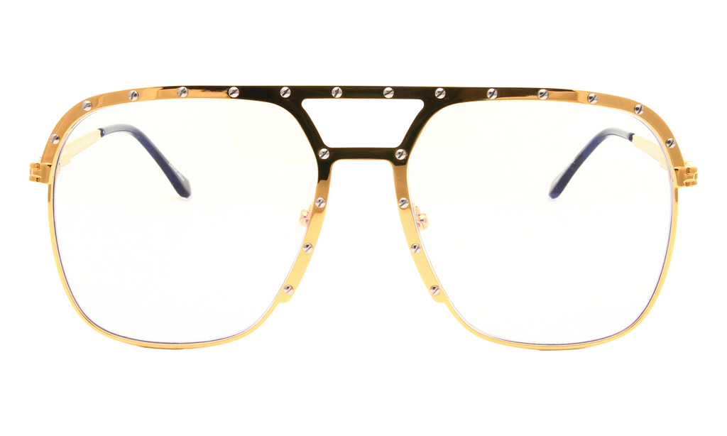 Axel 24KT Two-Tone Yellow Gold / Clear MPAX2 0002 28C4