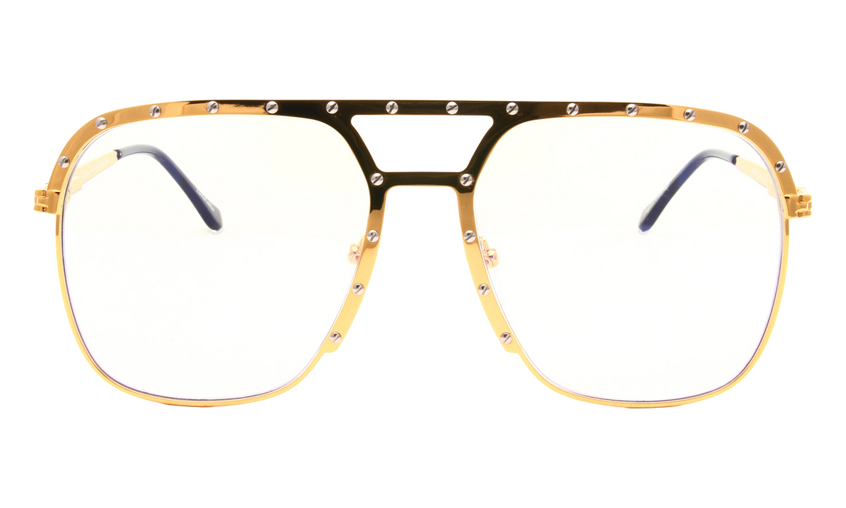 Axel 24KT Two-Tone Yellow Gold / Clear MPAX2 0002 28C4