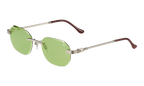 Hustler Rimless Drill Mount 24KT White Gold / Lime Green DMHU2 0039 42D4