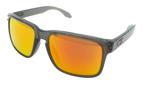(Global Fit) Holbrook Sunglasses Grey Smoke / PRIZM Ruby Iridium OO9244 28