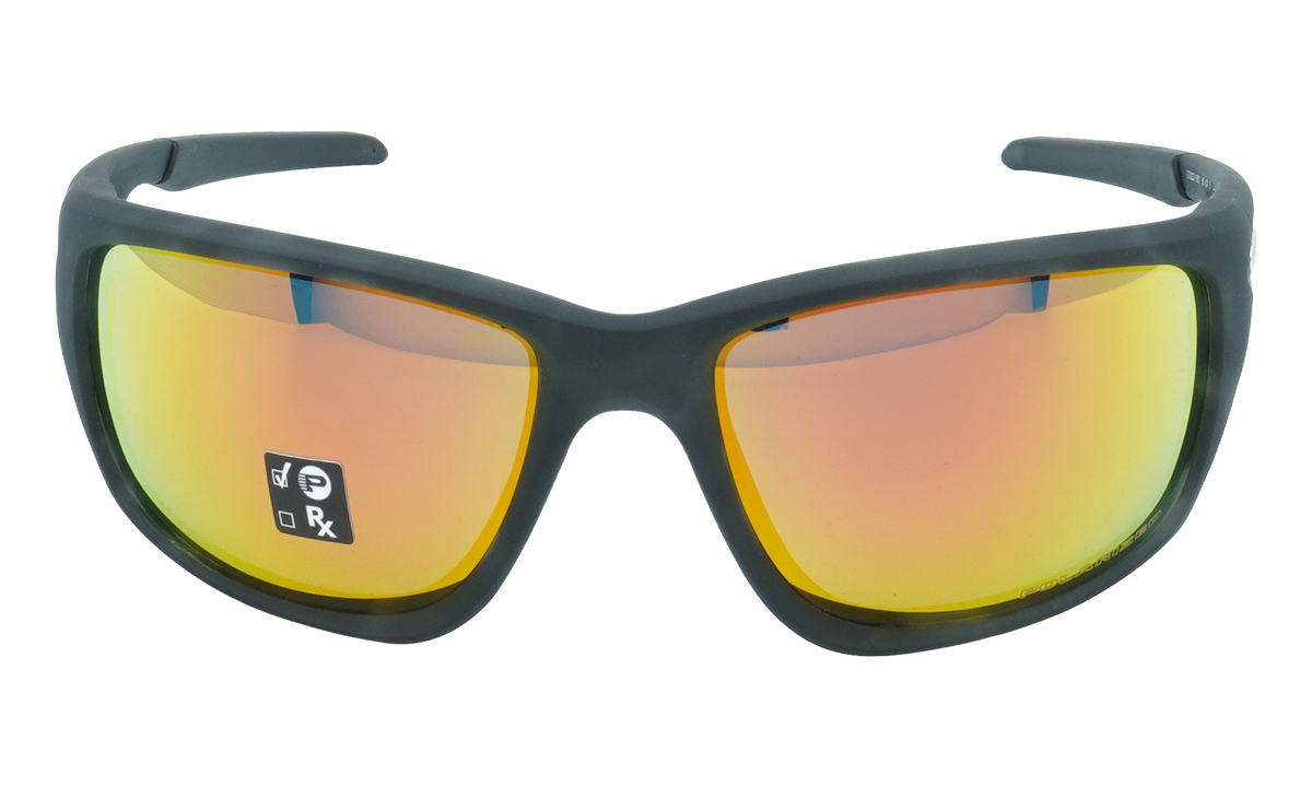 Canteen Polarized Sunglasses Matte Black Tortoise / Ruby Iridium Polarized OO9225 15