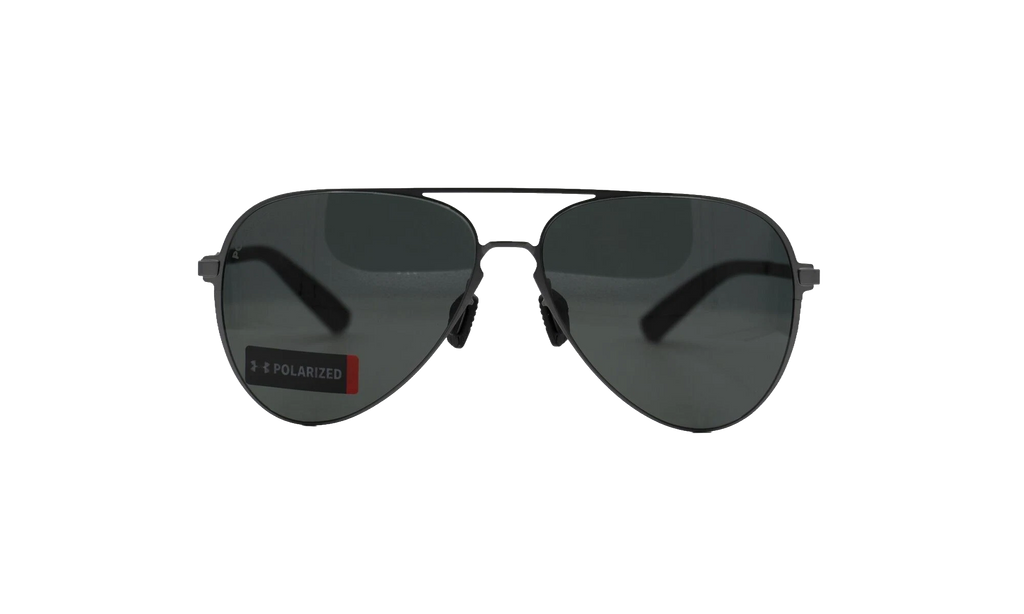 Litewire Aviator Sunglasses Gray Polarized - Satin Gunmetal / Black Rubber 8640136 310108