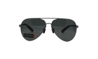 Litewire Aviator Sunglasses Gray Polarized - Satin Gunmetal / Black Rubber 8640136 310108