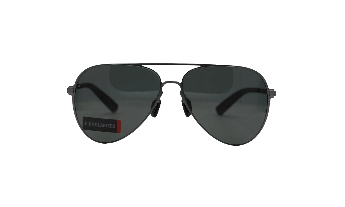 Litewire Aviator Sunglasses Gray Polarized - Satin Gunmetal / Black Rubber 8640136 310108