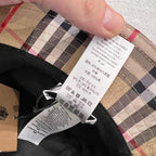 Burberry Men's And Women's Plaid Printed Cotton Fisherman's Hat Cap #77676