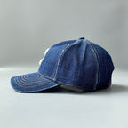 Celine Men Women Fashion Vintage Cowboy Letter Embroidery Baseball Cap Blue Casual Duck Hat #75545