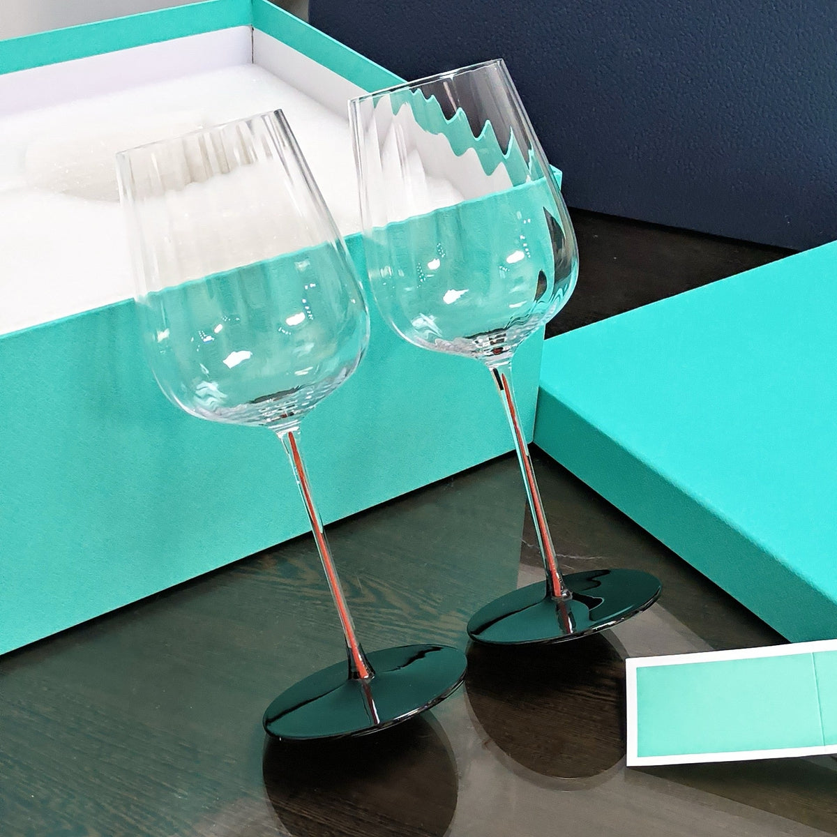 Crystal Wine Glasses Set of 2
