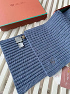 Loro Piana Cashmere Knit Hat Scarf Set #6664