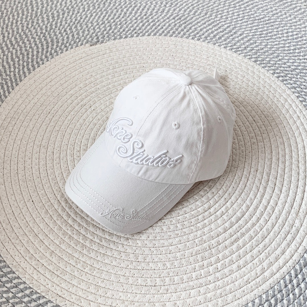 Acne Studios Men's And Women's Solid Color Embroidered Letter Print Cotton Baseball Cap Hat #77755