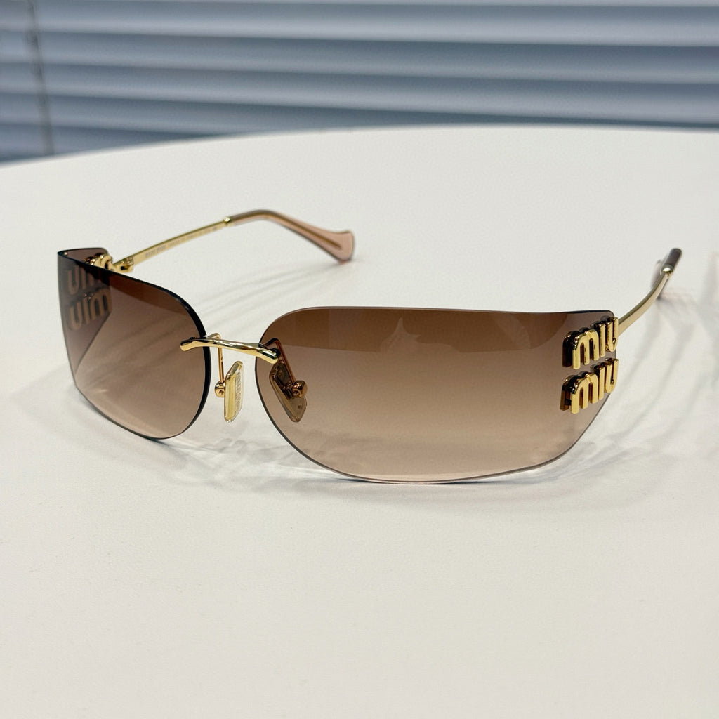 MiuMiu Men's And Women's Classic Minimalist Sunglasses That Perfectly Blend Simplicity And Fashion Featuring An Irregular Shape Design  Accessories Casual Glasses #78199