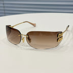 MiuMiu Men's And Women's Classic Minimalist Sunglasses That Perfectly Blend Simplicity And Fashion Featuring An Irregular Shape Design  Accessories Casual Glasses #78199