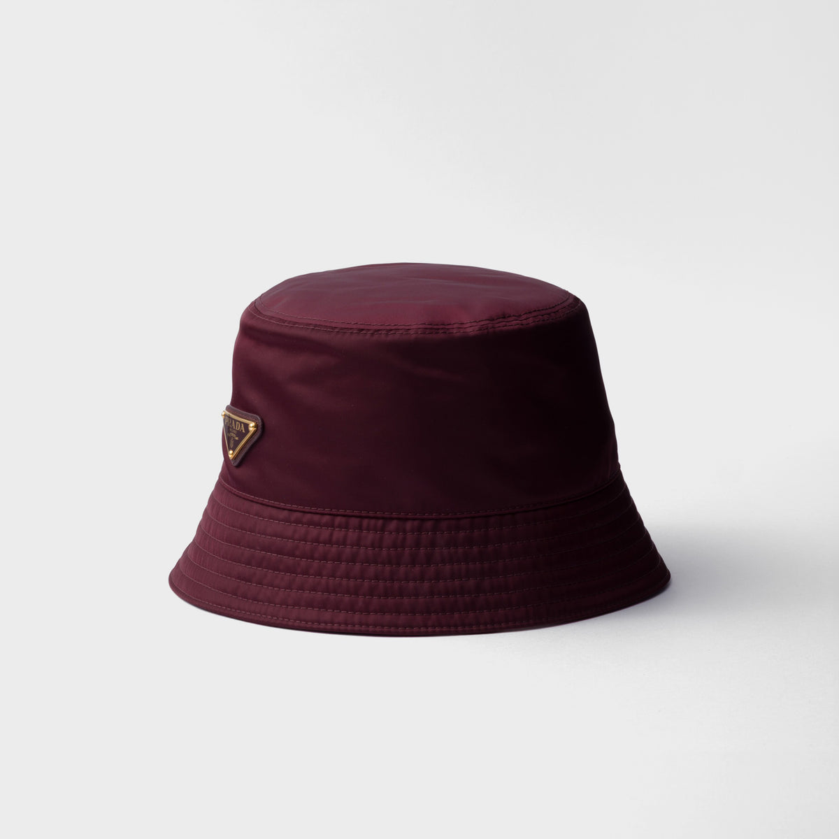 Prada Men's And Women's Fashion Casual Solid Color Triangle Logo Recycled Nylon Fisherman's Hat Style Hat Accessories #78682